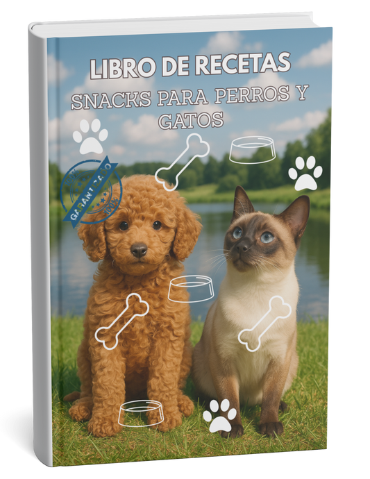 LIBRO DE RECETAS SNACKS PARA PERROS Y GATOS